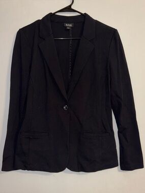 Ana Black Single-Button Blazer Jacket